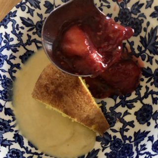 Crème Anglaise & Fruit Sauce